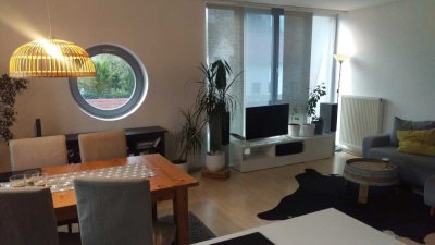 helle und moderne 3 Zimmerwohnung mit großer Dachterrasse in Seeheim-Jugenheim