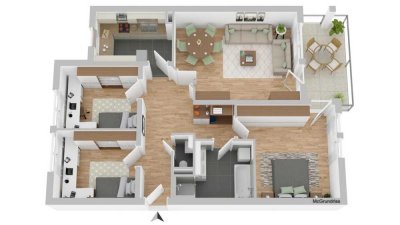 Top Kapitalanlage - vermietete 4-Zimmer Wohnung in bevorzugter Lage WE12