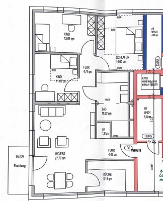 Schöne 4-Zimmer-Wohnung mit Balkon in Baesweiler zum 15.08.2024 zu vermieten