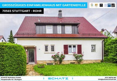 Großzügiges Einfamilienhaus mit Eckgrundstück in begehrter Wohnlage von Stuttgart-Rohr