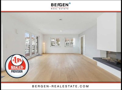 nur 1,9% Provision: Penthouse | 2 TG-Stellplätze inklusive | 2 Dachterrassen | Kamin | Energie B