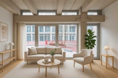 Perfekt als WG: 3,5 Zimmer auf zwei Ebenen mit viel Raum, Einbauküche und Terrasse