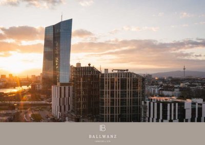 Prestige pur - Aussergewöhnliche 4-Zimmer-Wohnung mit Loggia und Blick auf die Frankfurter Skyline