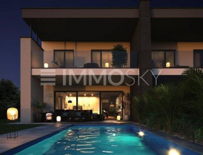 NEUBAU - Haushälfte für höhere Ansprüche-mit Pool und Garage