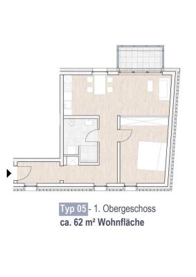 Alsdorf-Hoengen: 2-Zimmer Neubauwohnung mit Balkon!