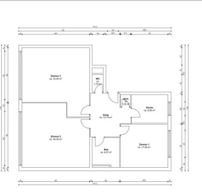 Stilvolle, modernisierte 3-Zimmer-Wohnung mit gehobener Innenausstattung in Frankfurt am Main