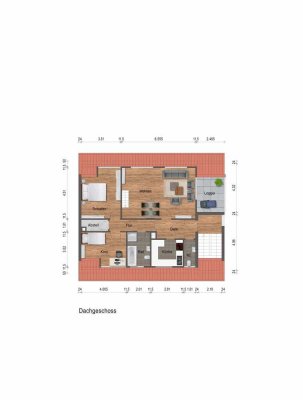 Charmante 3-Zimmer Maisonette-Wohnung mit großer Loggia und Galeriegeschoss