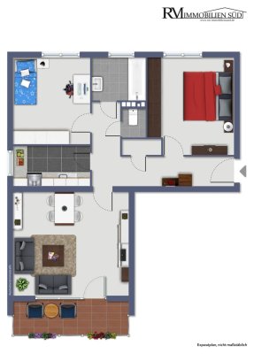 Möblierte( opt. auch ohne möglich) 3-Zimmer-Wohnung in Toplage – nur 350 m zum Zeller See