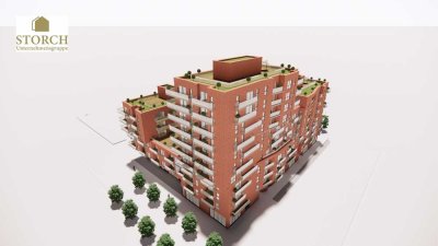 Maritime 2-Zimmer-Neubauwohnung mit Süd-Balkone inkl. Küche, KfW 40 im Baufeld XV