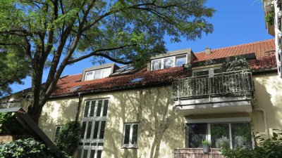 Nh. Tech. Uni, Gartenhaus; freie, absolut ruhige, charmante 2,5-Zi.- Dachterrassen- Maisonette- Whg.