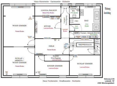 Stilvolle 4-Zimmer-Altbau-Wohnung in Patrizierhaus in Mönchengladbach