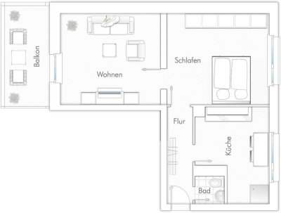 Fantastische 2 Zimmerwohnung