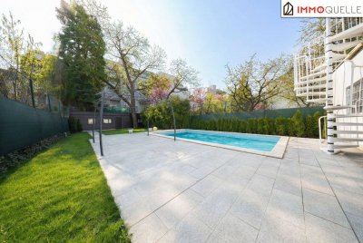 Zwischen Stadt und Rückzugsort - Großzügige Wohnung mit durchdachter Raumaufteilung, privatem Garten und Swimmingpool - urbanes Wohnen neu gedacht