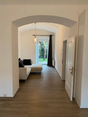 Nachmieter*in gesucht: 1-Zimmer-Wohnung (ca. 50 m²) mit Garten am Lendkanal.