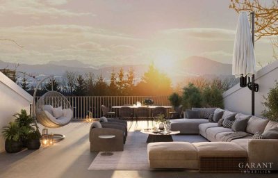 Neubau: Exklusive Penthouse Wohnung mit Bergblick