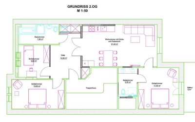 Stilvolle 4-Raum-Dachgeschosswohnung in Bremen, Schwachhausen-Gete