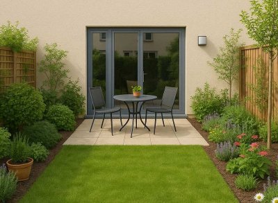 Mit Terrasse & Garten - 1-Zimmer-Apartment an der Bergstraße