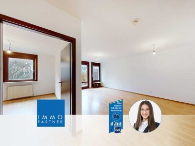 IMMOPARTNER - GRÜNBLICK INKLUSIVE: ERDGESCHOSSWOHNUNG MIT PRIVATER TERRASSSE