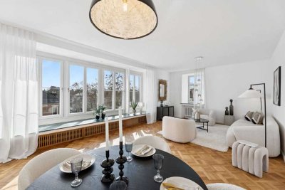Stilvolle 4-Zimmer-Dachgeschosswohnung mit Dachterrasse im kernsanierten Altbau
