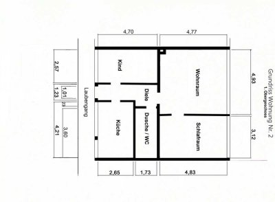 Helle, freundliche 3 Zimmerwohnung