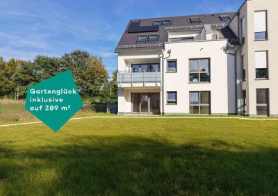 289m² großer Privatgarten mit Wohntraum auf 2 Ebenen