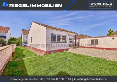 Sie hier? Wir auch! Bungalow mit Terrasse, Garage und Garten–ebenerdig leben, individuell gestalten