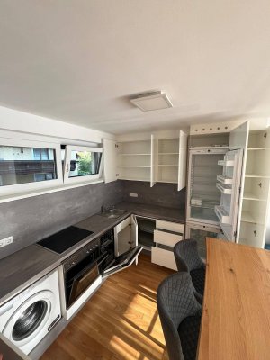 Helle 2-Zimmer-Neubauwohnung mit Balkon in Neu-Arzl für Singles oder Paare.