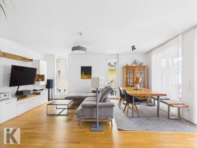 Exklusive 4-Zimmer-Wohnung mit 21 m² Terrasse und Seelage in Ludwigshafen
