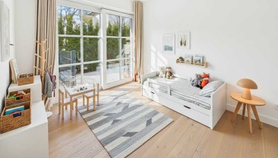 Exklusives Wohnen auf zwei Ebenen – lichtdurchflutete Garten-Maisonette mit Süd-West-Ausrichtung