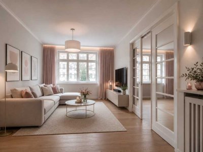 Helle, frisch renovierte helle 4 Zimmer Altbauwohnung  mit Balkon, Gartennutzung, Nähe Drägerwerk