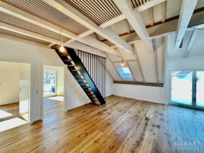 Lichtdurchflutete Maisonette-Wohnung mit großer sonniger Dachterrasse