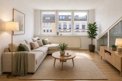 3-Zimmer-Dachgeschosswohnung mit Wintergarten nahe Hermannstraße