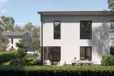 Mit Grundstück! Neubau-Stadthaus in Bernau: Fußbodenheizung, Luft-Wärmepumpe, Top-Ausstattung