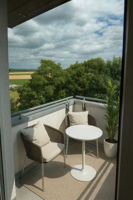 Helle 3-Zimmer-Wohnung mit Balkon und Aufzug in Eschborn