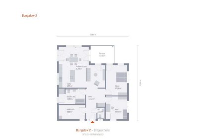 Modernes Raumkonzept und maximaler Wohnkomfort auf einer Ebene