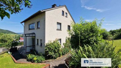 Einfamilienhaus mit wunderschönem Ausblick ins Weserbergland