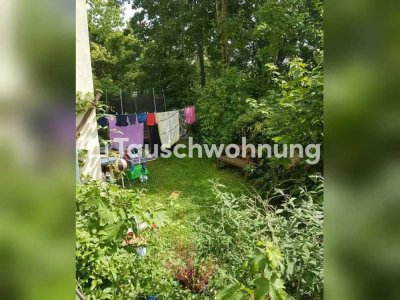 Tauschwohnung: Wohnung im Hinterhaus mit Terrasse und eigenem Garten