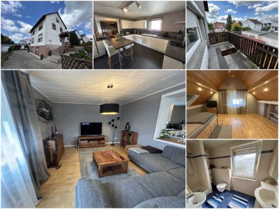 Großzügige Eigentumswohnung über zwei Etagen (OG/DG) mit durchdachter Raumaufteilung in Alsenborn