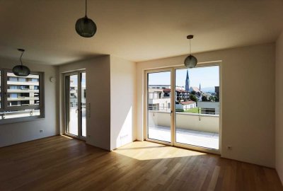 ab 01.06. Provisionsfrei 2-Zi Penthouse 68 m² Neubau Dachterrasse Tiefgarage Aufzug