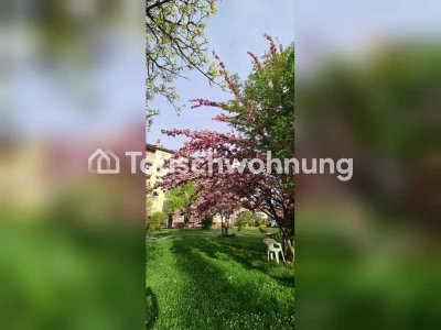 Tauschwohnung: Helle 2,5-Zi.-DG-Whg, ruhig, mit Garten zur Mitnutzung