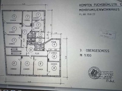 Geräumige 5-Zimmer-Wohnung im 3. OG in Kempten (Allgäu) - Innenstadt