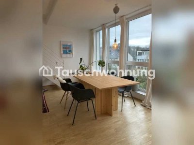 Tauschwohnung: Große Maisonnette Wohnung im Grünen für kleine Stadt-Oase