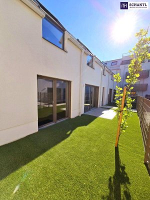 Frühlingsaktion! Ihr neues Familienparadies! WOW - Cooles Townhouse mit Garten! 4 Zimmer + Ideale Raumaufteilung + Erdwärme + Absolute Ruhelage + Tiefgarage! Nachhaltig und zukunftssicher investiert!