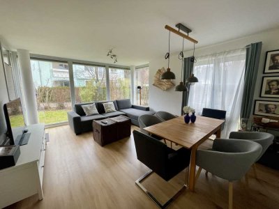 Modernisierte 3,5-Zimmer-Erdgeschosswohnung mit privatem Garten