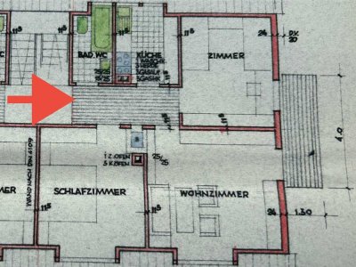 Gemütliche Dachgeschosswohnung in zentraler Lage von Uhlbach
