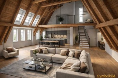 Exklusives Dachloft mit 146 m² zum Ausbau – Genehmigt in der „Alten Post“ Göggingen