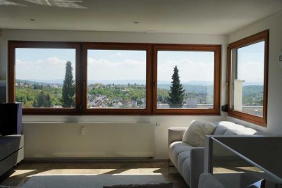 EINZIGARTIGE 200m² Penthouse-Wohnung Panorama-Aussicht 4 Bäder Überdachte MEGA-Terrasse Balkon EBK