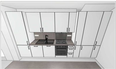 Erstbezug und Einbauküche: Geschmackvolle 4-Raum-Terrassenwohnung mit geh. Innenausstattung