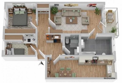 Charmante 3-Zimmer-Wohnung in beliebter Lage von Rostock-Schmarl