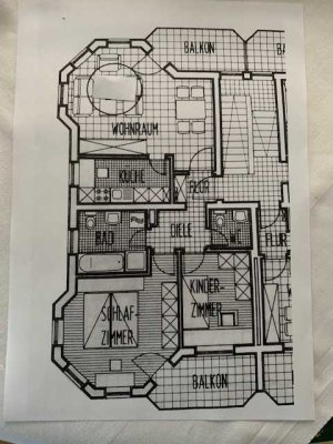 Schöne, gepflegte 3-Zimmer-Wohnung mit geh. Innenausstattung mit EBK in Eggenstein-Leopoldshafen